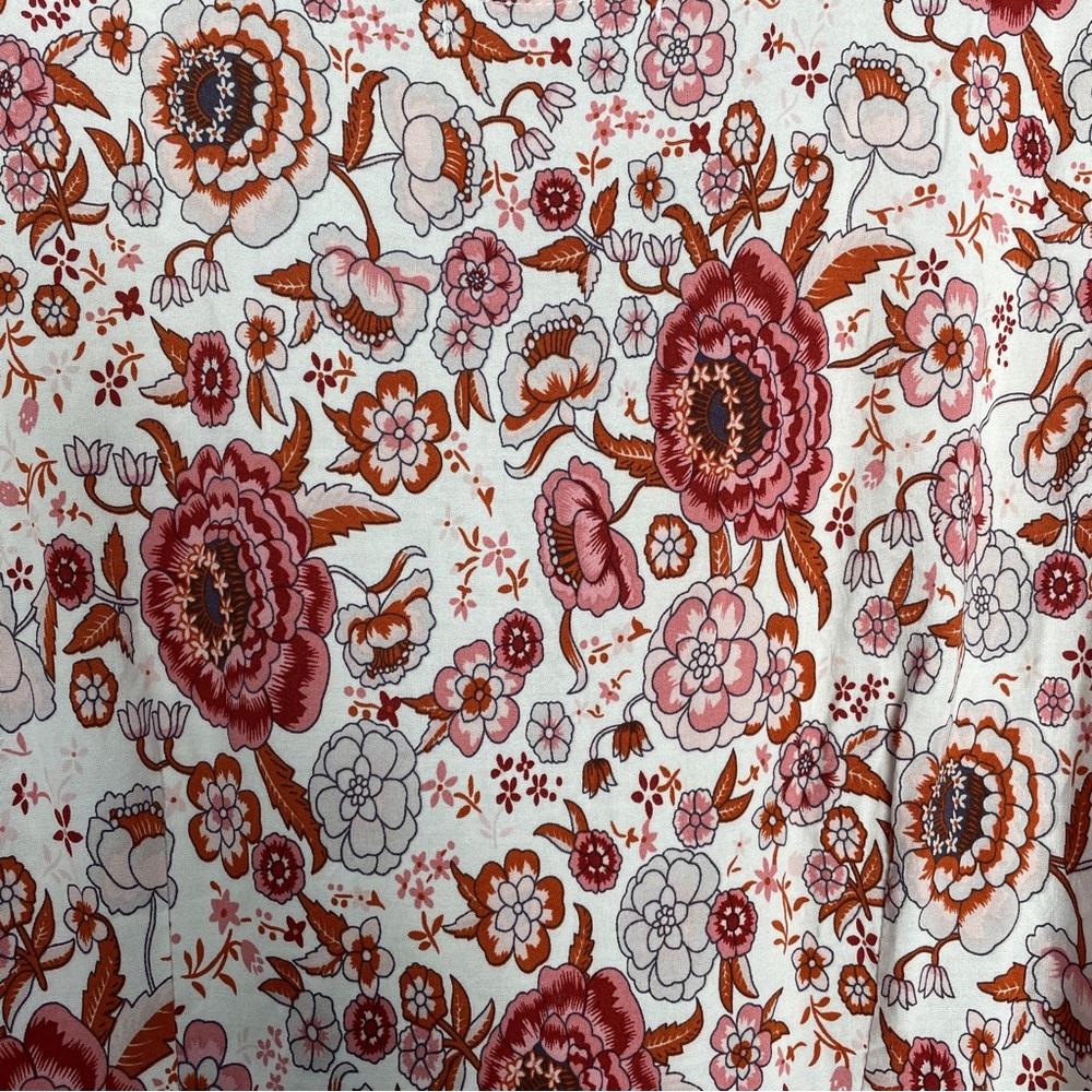 Zesica Floral Wrap Maxi Dress V-neckline, Boho Hippie Cottagecore, Size L. - Picture 12 of 13